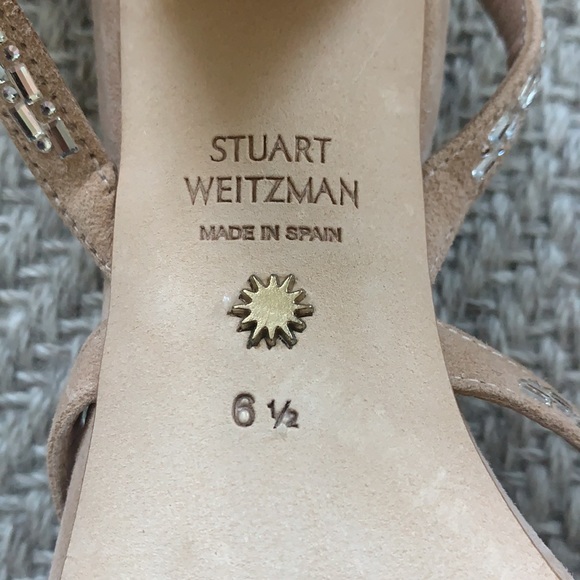 Stuart Weitzman Harlowe Sandals Size 37 NEW in box - Picture 4 of 7